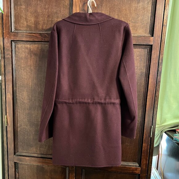 THEORY CLAIRENE NEW DIVIDE WOOL CASHMERE COAT SIZE M - Picture 2 of 8